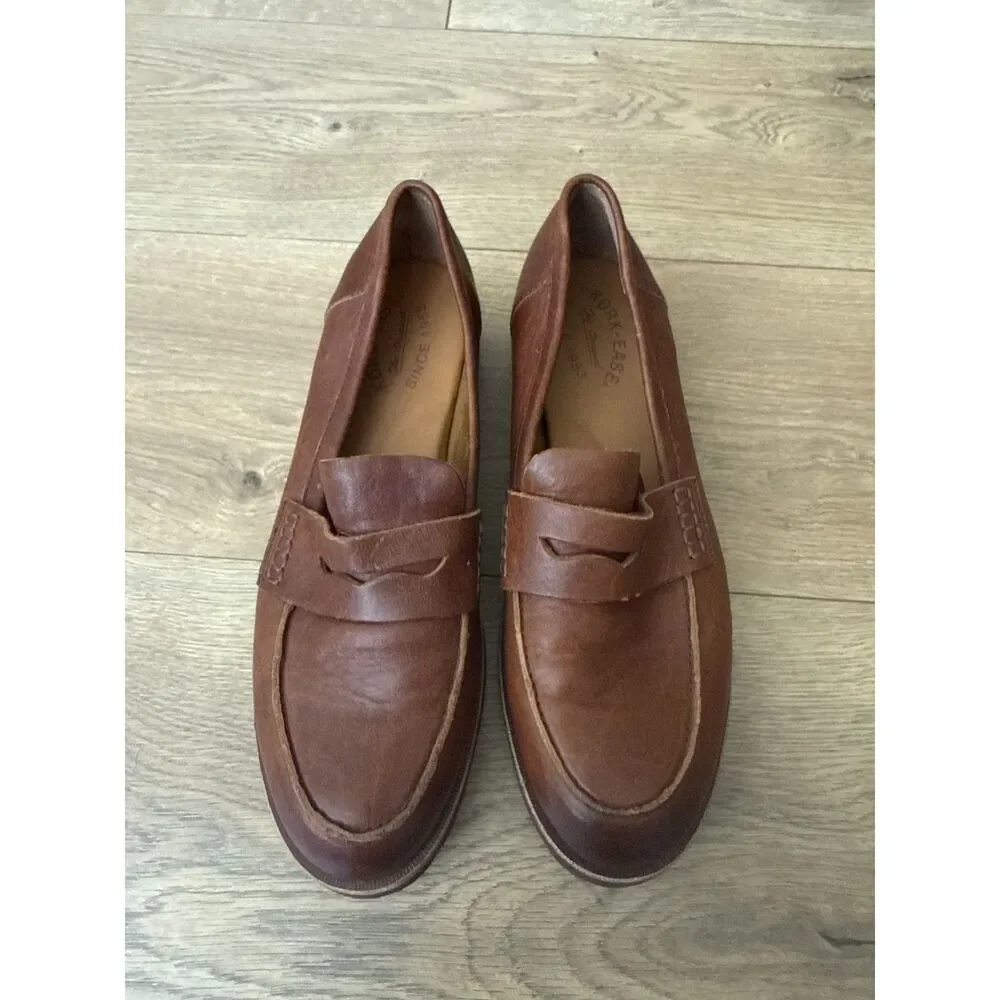 KORK-EASE nwot 8.5 carlisle loafer penny strada shoe rum women slip on preppy